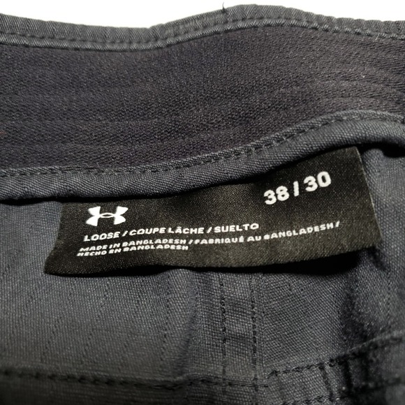 Under Armour Ripstop Enduro Tactical Pants Mens 38x30/29 Black Storm - Picture 3 of 7